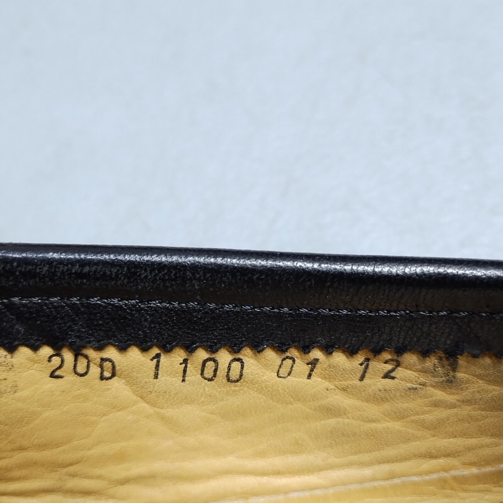 Santoni Black Leather Penny Loafers - Picture 10 of 16